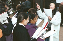 Grace Conducting Choir 1993